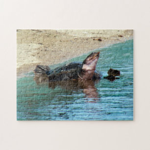 Adsible Soft Snäcka Turtle at the Beach Pussel