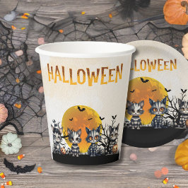Adsible Spooky Halloween Ghost Svarta katter