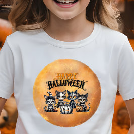 Adsible Spooky Halloween Kitten T Shirt