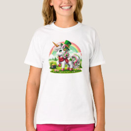 Adsible St. Patricks Day Unicorn T Shirt