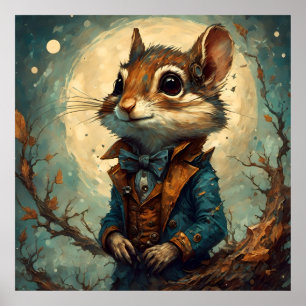 Adsible Steampunk Chipmunk Poster