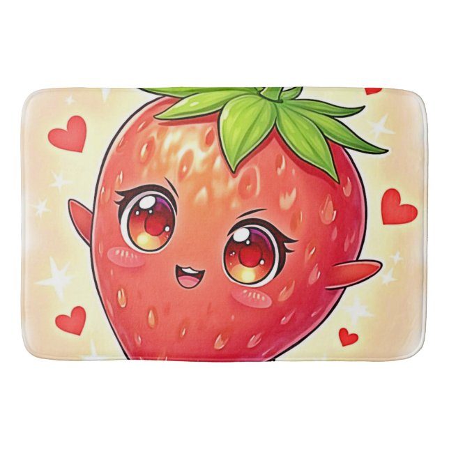 Adsible Sweet Strawberry Bliss Badrumsmatta (Framsidan)
