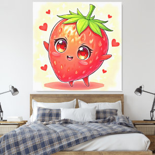Adsible Sweet Strawberry Bliss Canvastryck