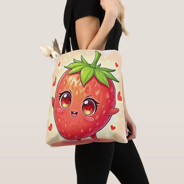Adsible Sweet Strawberry Bliss Tygkasse (Närbild)