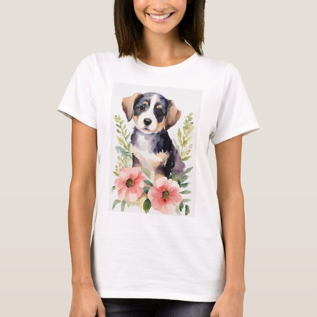 "Adsible Tassar: Puppy Kärlek Tee" T Shirt (Framsida)