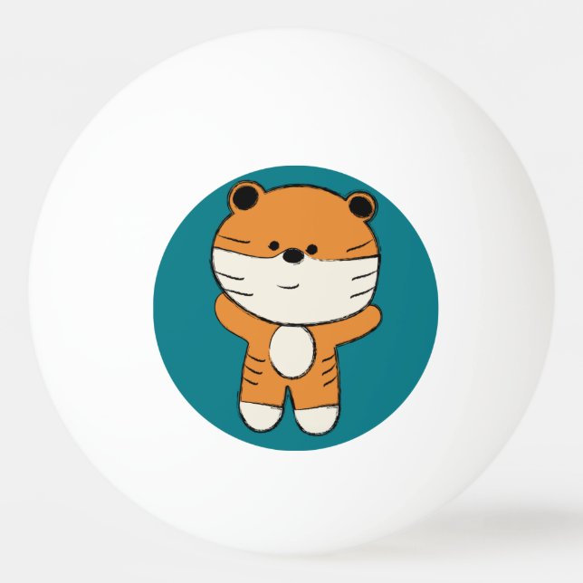 Adsible Tiger Pingisboll (Framsidan)