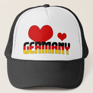 Adsible Tyskland Flagga Hearts Patriotic Keps