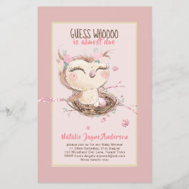 Adsible UGGLA Baby Shower Girls eller Boys Call Flygblad