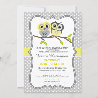 Adsible Uggla Baby Shower Inbjudningar