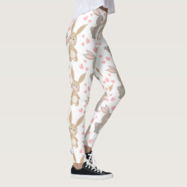 Adsible Valentine Rabbits Leggings