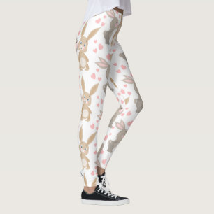 Adsible Valentine Rabbits Leggings
