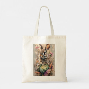 Adsible Vår Garden Rabbit Design Tygkasse