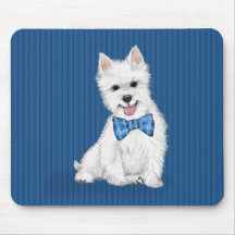 Adsible Väster Highland White Terrier Mouse Pad