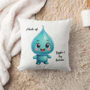 Adsible Vatten Droplet Tecknade figurer - Cute Kudde
