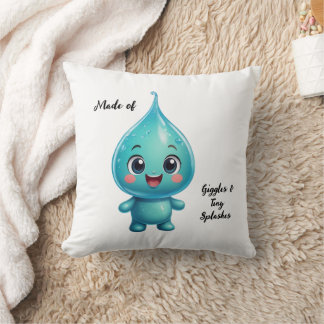 Adsible Vatten Droplet Tecknade figurer - Cute Kudde
