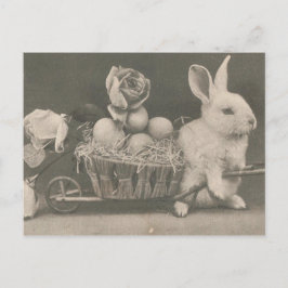 Adsible Vintage Påsk Rabbit Helg Vykort