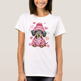 Adsible Watercolor Dachshund T Shirt