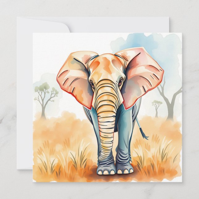 Adsible Watercolor Elephant (Framsida)