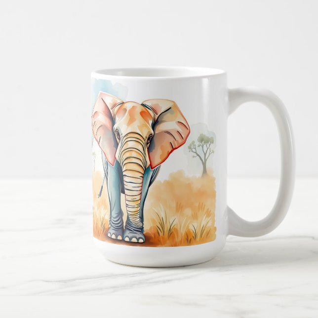 Adsible Watercolor Elephant Kaffemugg (Höger)