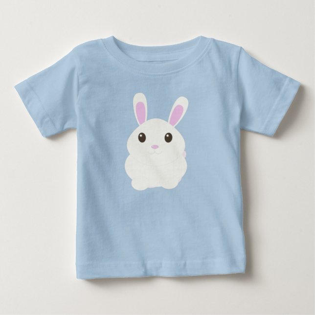 Adsible White Bunny T Shirt (Framsida)