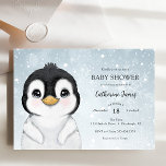 Adsible Winter Penguin Baby Shower-inbjudan Inbjudningar<br><div class="desc">Baby Shower-inbjudan som innehåller en bra vattenfärgspenguin. Anpassa med informationen eller klicka på "klicka för att anpassa ytterligare" för att justera teckensnittstypen,  storlek,  färg.</div>