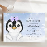Adsible Winter Penguin Baby Shower-inbjudan Inbjudningar<br><div class="desc">Baby Shower-inbjudan som innehåller en bra vattenfärgspenguin. Anpassa med informationen eller klicka på "klicka för att anpassa ytterligare" för att justera teckensnittstypen,  storlek,  färg.</div>