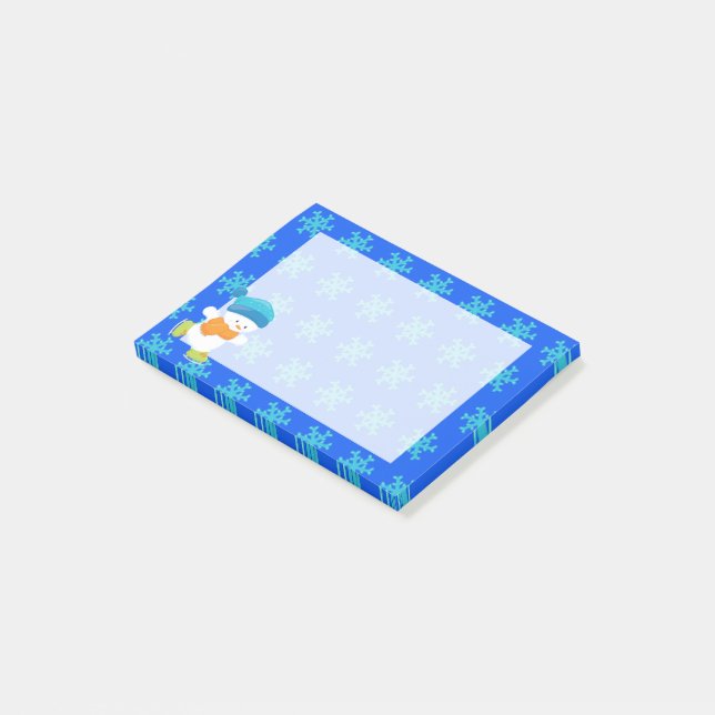 Adsible Winter Theme Snö Baby Snögubbe Post-it Block (Vinklad)