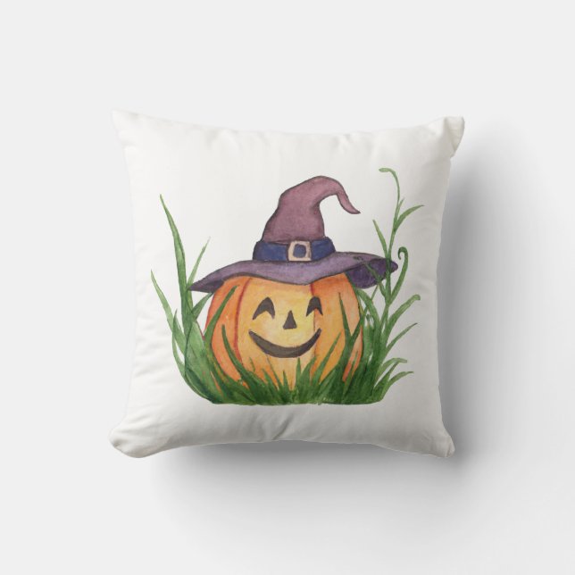Adsible Witchy Pumpkin Dekorativ kudde (Framsida)