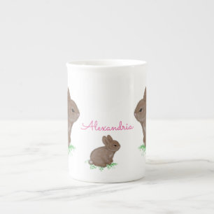 Adsible Woodland Bunny Family Benporslin Mugg