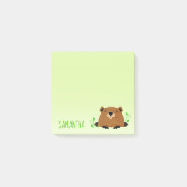 Adsible Woodland Groundhog Teckning Post-it Block