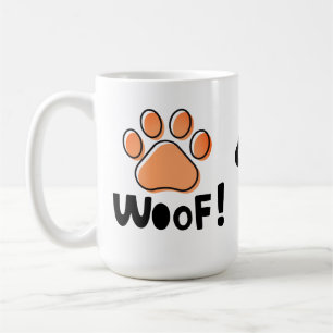 Adsible Woof Hundälskares Coffee Mugg