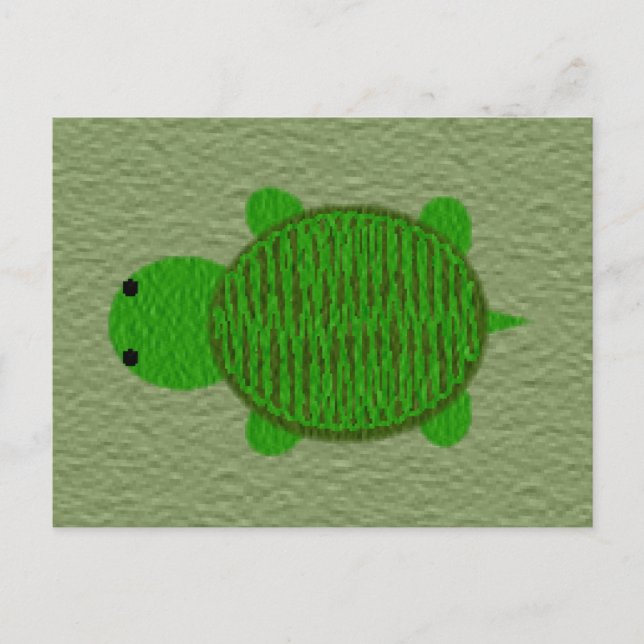 Adsible Yarn Texturtle Helg Vykort (Framsida)