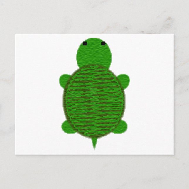 Adsible Yarn Texturtle Vykort (Framsida)