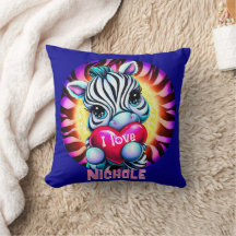 Adsible Zebra Holding Heart