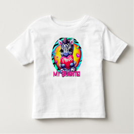 Adsible Zebra "I kärlek my grauntie" T Shirt