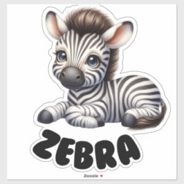 Adsible Zebra - Nursery Klistermärken