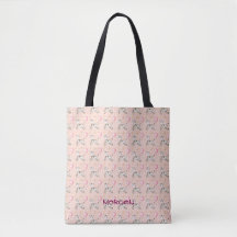 Adsible Zebra och Balloon Mönster Tote Bag