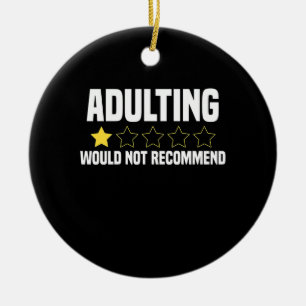 Adulerande överskattad julgransprydnad keramik