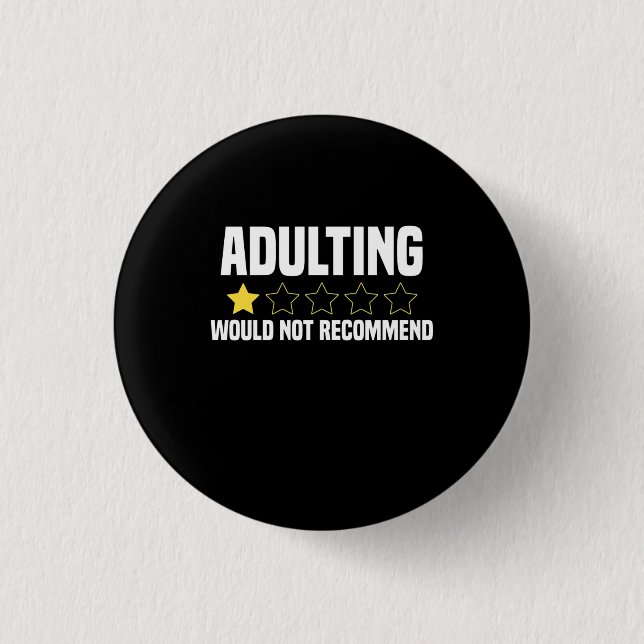 Adulerande överskattad knapp (Framsida)