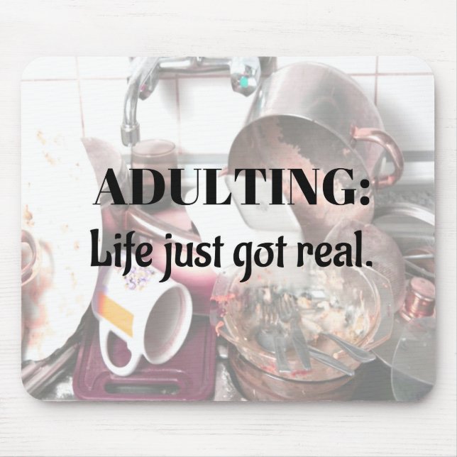 ADULING: Life Just Har REAL mousserande Musmatta (Framsidan)