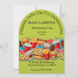 Adult Birthday  Party  Inbjudningar