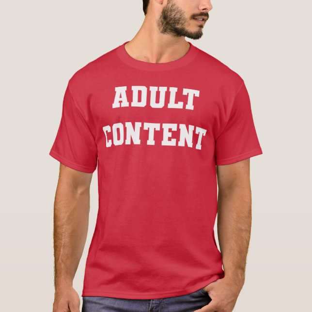 Adult Content - vintage T Shirt (Framsida)