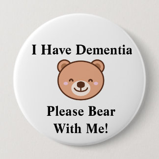 Adult "I Have Dementia" button Knapp