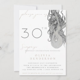 Adult Mermaid ANY Surprise Birthday Invitation Inbjudningar