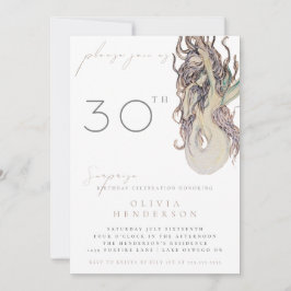 Adult Mermaid ANY Surprise Birthday Invitation Inbjudningar
