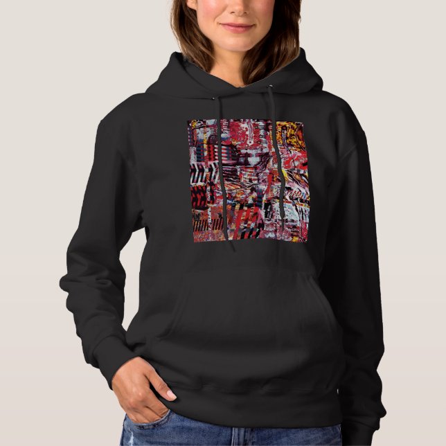 Adult Pullover Hoodie – Fragmented Pulse T Shirt (Framsida)