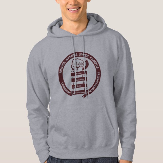 Adult RAUC hoodie - Maroon logo (Framsida)