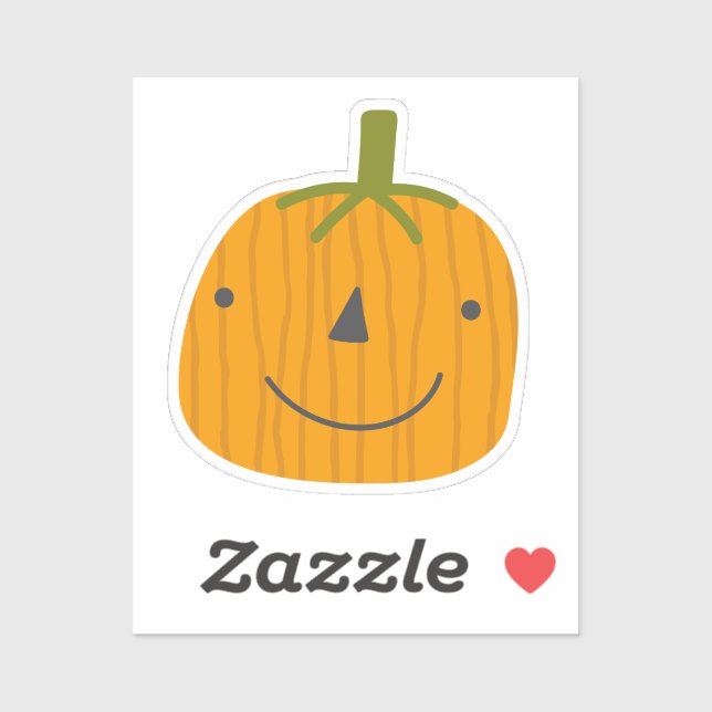 Adult, söt pumpdekalk klistermärken (Ark)