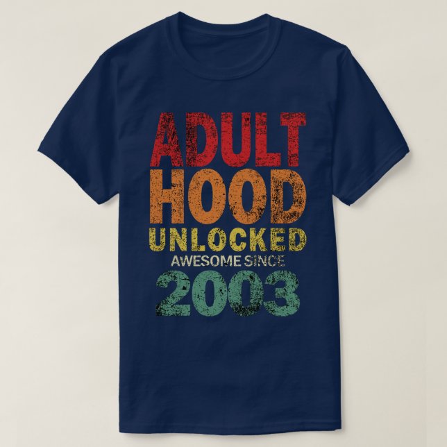 Adulthood olåst t shirt (Design framsida)