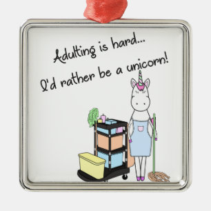 Adulting är hård…, Jag skulle är ganska en Julgransprydnad Metall